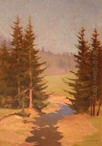 Potok, Ok. 1937 by Kazimierz Lotocki