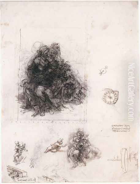 Study for the Burlington House Cartoon - view 1