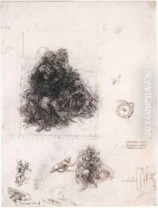 Study for the Burlington House Cartoon by Leonardo Da Vinci