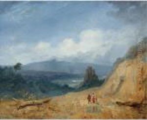 Travellers On A Mountain Path