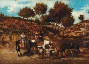 Le Retour Du Marche by Emile Loubon