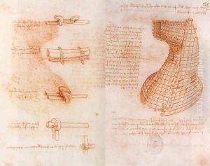 Double manuscript page on the Sforza monument c. 1493