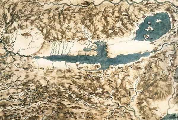 Map Of Tuscany And The Chiana Valley - view 1