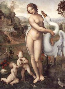 Leda and the Swan 1505-10 by Leonardo Da Vinci