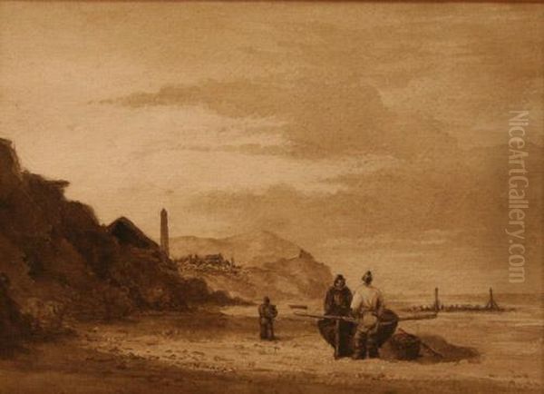 Beach Scene Near Cromer - view 1