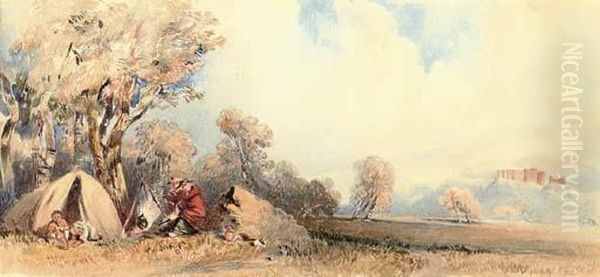 A Gypsy Camp - view 1