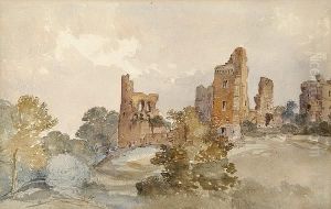 Castle Ruins, Yorkshire by Thomas Lound