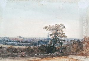View Of Norwich From Mousehold Heath by Thomas Lound