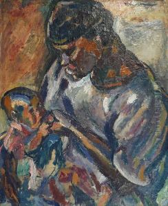 Materniteafricaine by Maurice Albert Loutreuil
