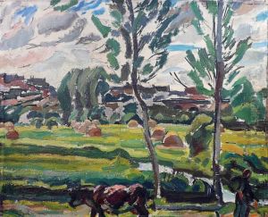 Les Vachesa Couches by Maurice Albert Loutreuil