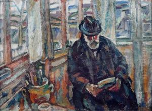 Letessierlisant Dans L'atelier by Maurice Albert Loutreuil