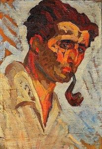Portrait Du Peintre Eran Chaban by Maurice Albert Loutreuil