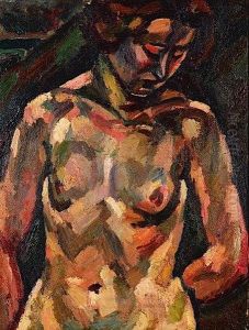 Etude De Femme Bras Dans Le Dos, Circa 1920-1922 by Maurice Albert Loutreuil