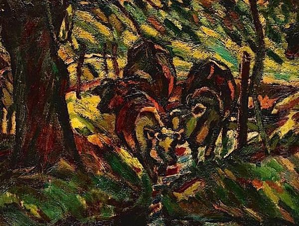 Vaches A La Riviere - view 1