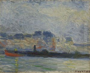 Hafenszene by Maurice Louvrier