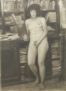 Nu Debout Dans L'atelier De Pierre Louys, 1880s by Pierre Louys