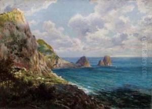 Faraglioni A Capri by August Lovatti