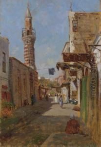 A Section Of The Main Street Of The Fatimid Area Of Al-qahira
