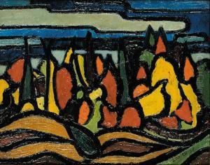 Untitled - Autumn Landscape by Kenneth Loveless