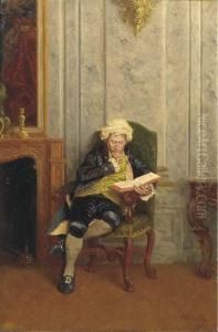 Engrossed In A Book by Wilhelm Lowith