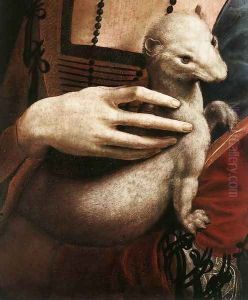 Portrait of Cecilia Gallerani (detail) 1483-90