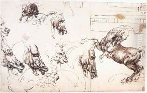 Study of horses for the Battle of Anghiari 1503-04