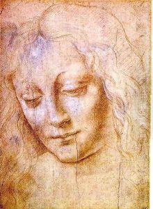 Head of a Young Woman by Leonardo Da Vinci