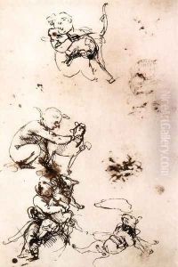 Study of a child with a cat (facsimile)