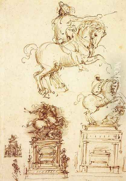 Study for the Trivulzio Equestrian Monument (1) 1508-10 - view 1