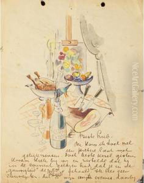 Still Life With Bread And Wine/ Personal Letter - view 1