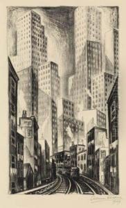 The El At Chatham Square by Adriaan Lubbers
