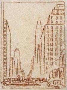 Park Avenue, St. Bartholomeus Church At The Right by Adriaan Lubbers