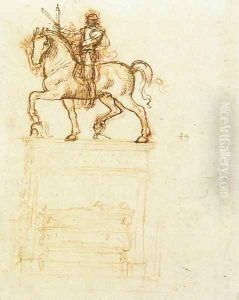 Study for the Trivulzio monument (2) 1508-12 by Leonardo Da Vinci