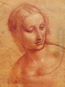 Head of a Woman 1510-11 by Leonardo Da Vinci
