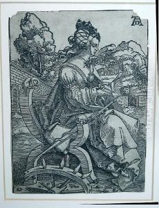 St Cathrine In A Landscape by Albert Durer Lucas