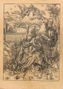 The Holy Family With Three Hares