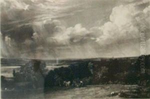 A Summer Land (a View Near East Bergholt) by David Lucas
