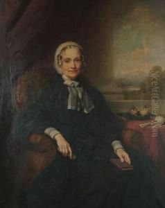 Portrait Of A Seated Lady, 
Three-quarter Length, In A Columned Interior With A Landscape Beyond, 
Thought To Depict The Hon. Emma Stapleton, Viscountess Midleton.