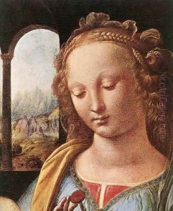 The Madonna of the Carnation [detail: 1]