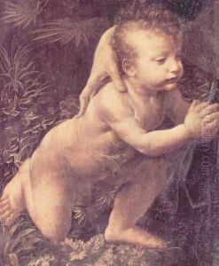 Madonna with the Yarnwinder (detail) by Leonardo Da Vinci