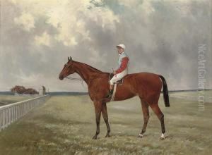 Isinglass With Tommy Loates Up, On A Race Course by Henry Frederick Lucas-Lucas