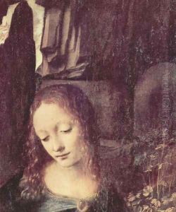 Virgin of the Rocks (detail) 5 by Leonardo Da Vinci
