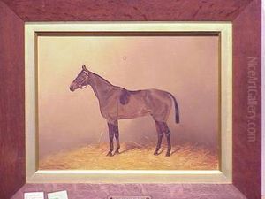 Flatlands Mare And Otho Vaugh: Pair Of Equestrian Portraits