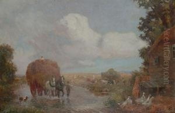 'to The Hayfields'; 'crossing The Ford'. - view 1