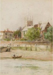 A Coastal Village Pier by Max Ludby