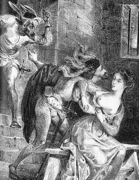 Faust with Margarete in Prison (detail) 1828 - view 1