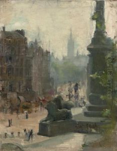 Trafalgar Square by Albert Ludovici