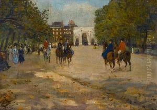 Riding In Hyde Park - view 1