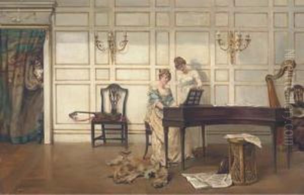 The Music Lesson by Albert Ludovici