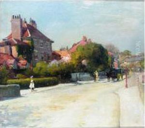 Study Of Street In York by Albert Ludovici